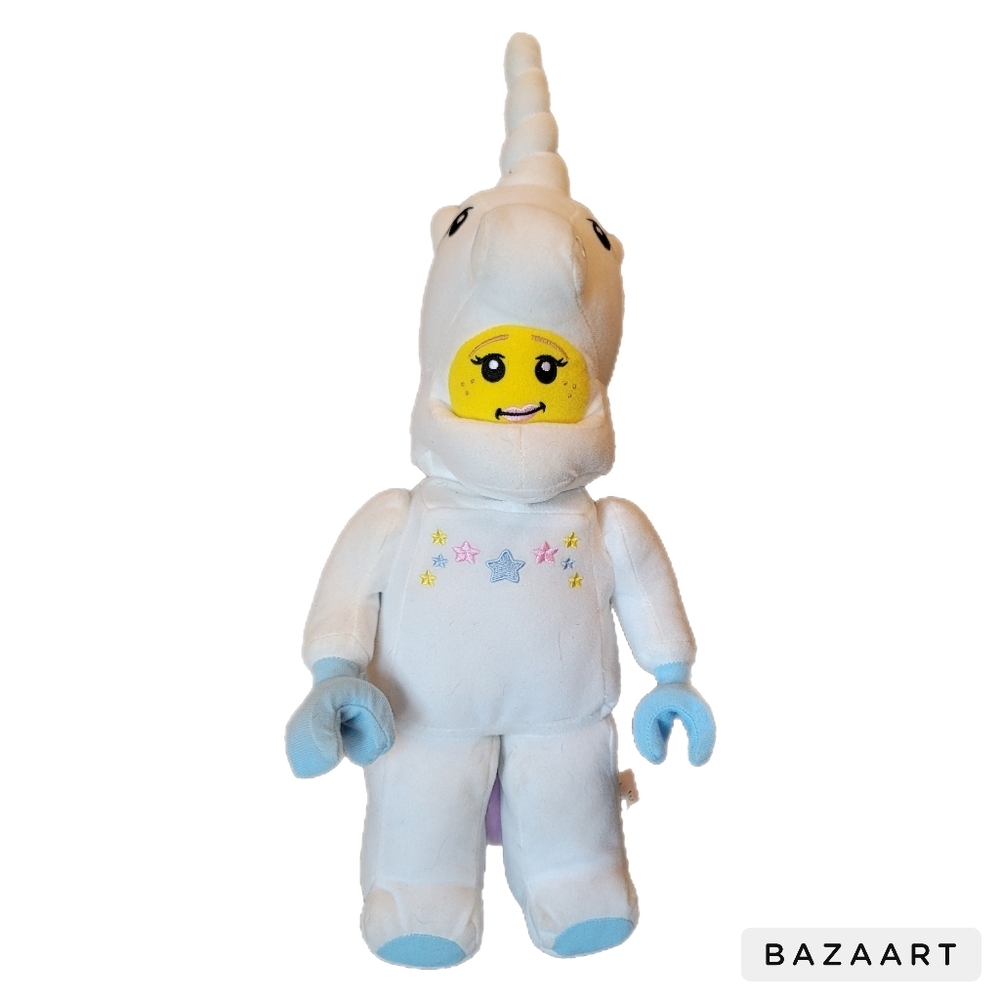 Lego Unicorn Girl Plush 17" Stuffed Animal Character